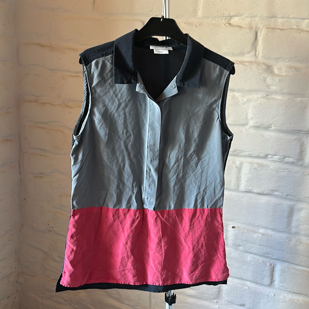 Lacoste Live Pink And Blue Wave Dress Size Small